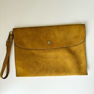 Stella McCartney Vegan Suede Wristlet Clutch Falabella Envelope